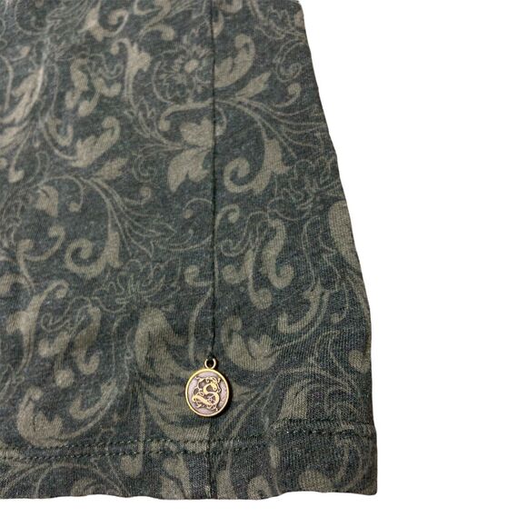 Soft Surroundings Turtleneck Lot Of 2 Floral Paisley Green‎ Grey Large - Picture 10 of 11